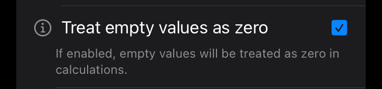 Treat Empty Values As Zero